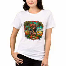Vibes de plage : Sailor Jerry T-shirt femme unique