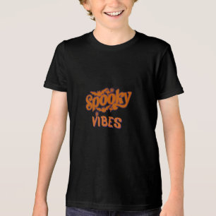T-shirt En Tri-matière Vibes éffrayantes - Citation d'Halloween minimale