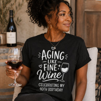 T-shirt En Tri-matière Vieillir comme un Grand Vin Anniversaire Célébrati