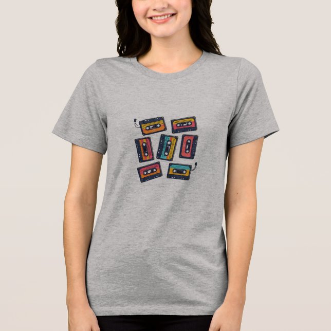 T-shirt En Tri-matière Vieux cassettes (Recto)