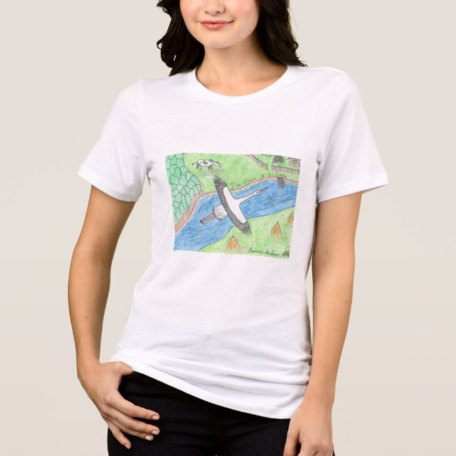 T-shirt En Tri-matière Village Vibes (Recto)
