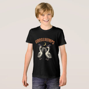 T-shirt En Tri-matière Vintage Halloween Goosebumps Oies Noir