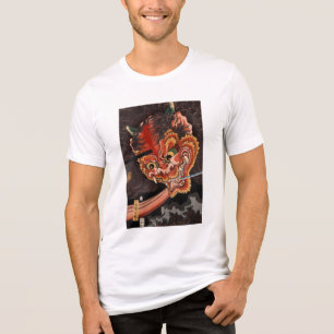 T-shirt En Tri-matière Vintage japonais Yokai Oni King Fine Art