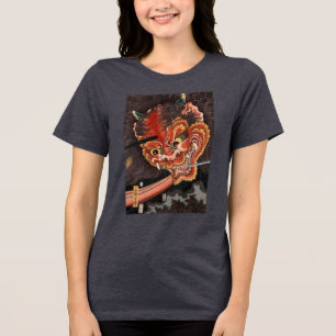 T-shirt En Tri-matière Vintage japonais Yokai Oni King Fine Art