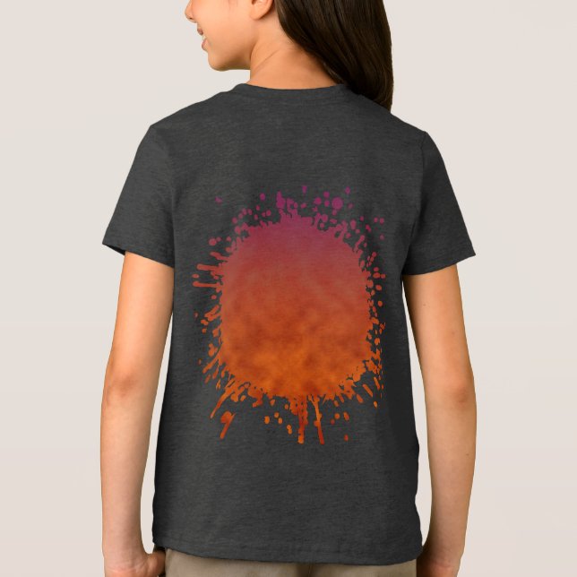 T-shirt En Tri-matière Violette Retombées d'automne (Verso)