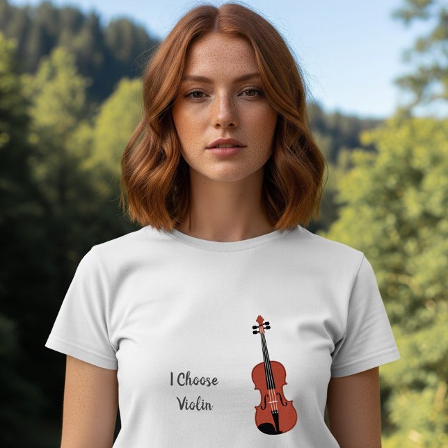 T-shirt En Tri-matière Violon acoustique (Acoustic Violin T-Shirt)