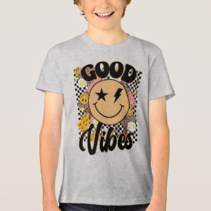 T-shirt En Tri-matière Visage Souriant Good Vibes