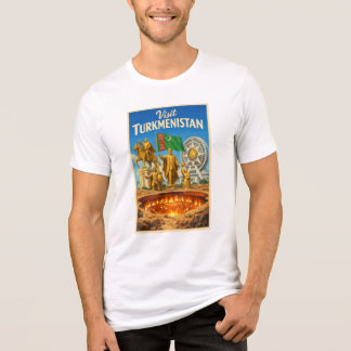 T-shirt En Tri-matière Visitez le Turkménistan - T Shirt de Voyage