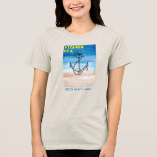 T-shirt En Tri-matière "Vitamine Mer - Parfait pour l'été 2025"