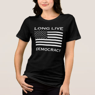 T-shirt En Tri-matière Vive la démocratie américaine