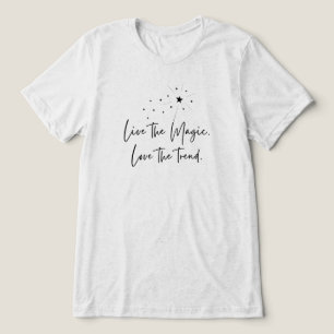 T-shirt En Tri-matière Vivez l'Amour magique la tendance baguette & étinc
