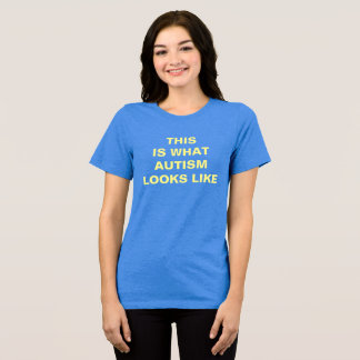 T-shirt En Tri-matière Voici À Quoi Ressemble L'Autisme Sensibilisation s