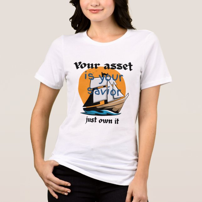 T-shirt En Tri-matière Votre actif est votre sauveur - Motivational Women (Recto)