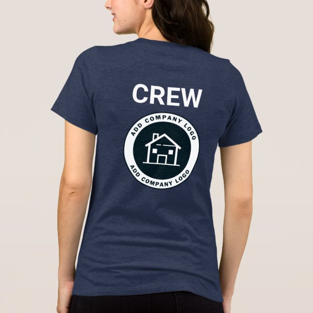 T-shirt En Tri-matière Votre entreprise Logo de l'agent immobilier (Verso)