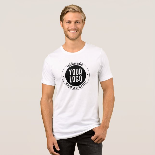 T-shirt En Tri-matière Votre logo ou design d'entreprise | Texte éditable (Recto plein)