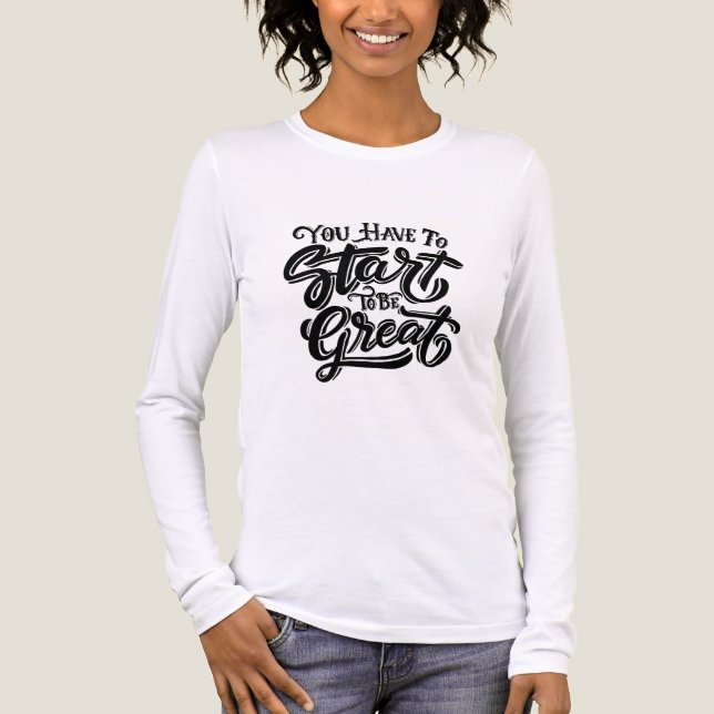 T-shirt En Tri-matière Vous devez commencer à être génial (Recto)
