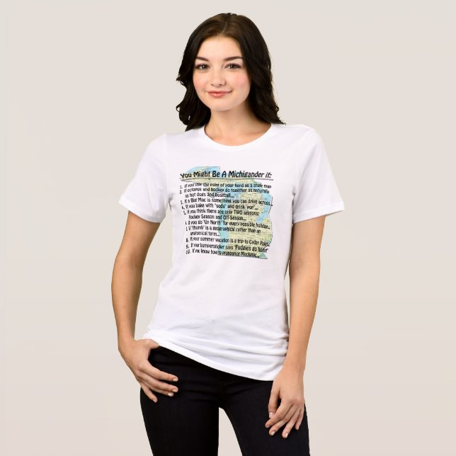 T-shirt En Tri-matière Vous pourriez être un Michigander si : (Recto plein)