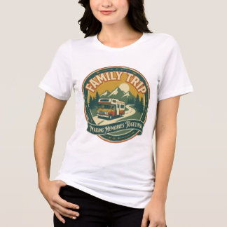 T-shirt En Tri-matière Voyage en famille créant des souvenirs ensemble Vi