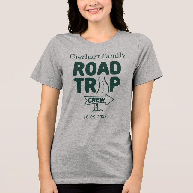 T-shirt En Tri-matière Voyage en famille Vacances sur mesure (Recto)
