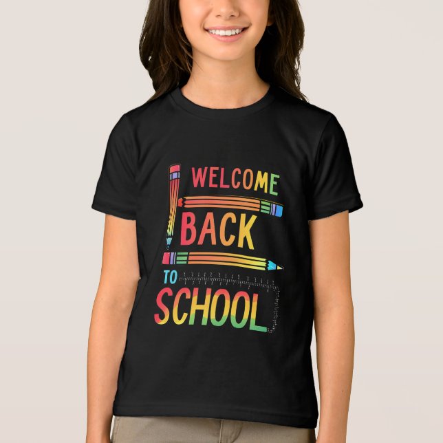 T-shirt En Tri-matière  Welcome Back To School  (Recto)