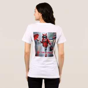 T-shirt En Tri-matière Whimsical Kitten Pluie Run Femmes Bella+Canvas Ful