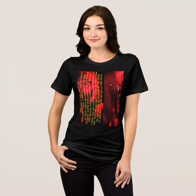 T-shirt En Tri-matière Whisper de séductrice vampire - Gothique foncé (Recto plein)