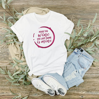 T-shirt En Tri-matière Wine-Themed Bride