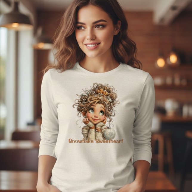T-shirt En Tri-matière Winter Magic Cute Cozy Girl Soft Aesthetic Winter (Créateur téléchargé)