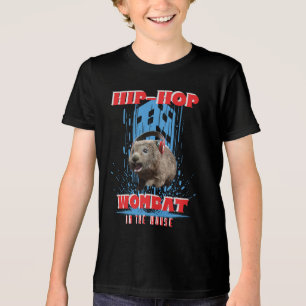 T-shirt En Tri-matière Wombat Hip Hop Musique Drôle Animal
