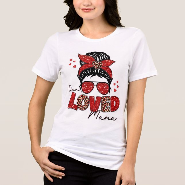 T-shirt En Tri-matière  Women's T-Shirt Loved Mama (Recto)