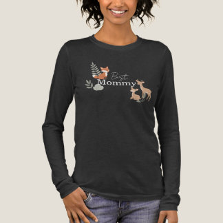T-shirt En Tri-matière Woodland animal Best Mommy 