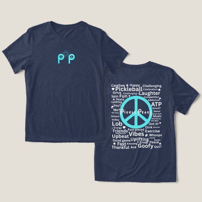 T-shirt En Tri-matière Words Pickle Peace (Design Recto & Verso)
