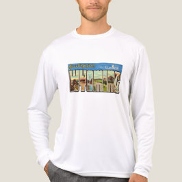 T-shirt En Tri-matière Wyoming Retro Greeting T Shirt