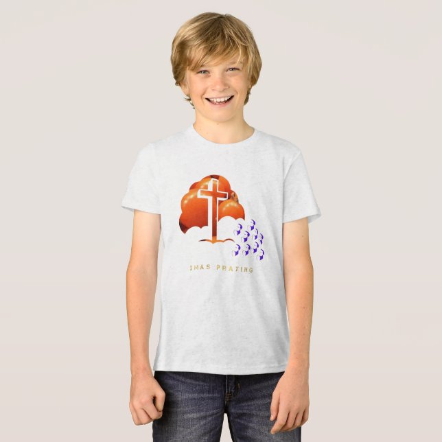 T-shirt En Tri-matière Xmas Praying (Recto plein)