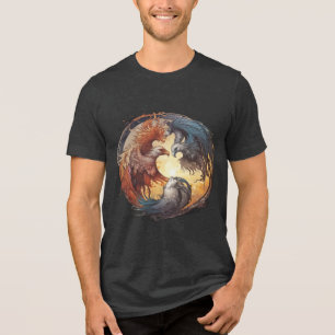 T-shirt En Tri-matière Yin Yang Phoenix - Renaissance par l'équilibre