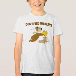 T-shirt En Tri-matière Yogi l'ours et Boo-Boo, panique au pique-nique