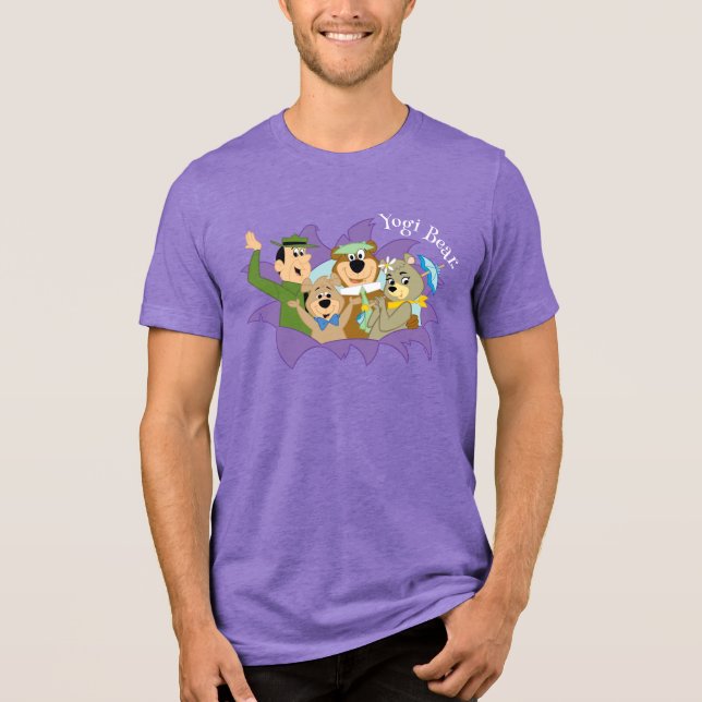 T-shirt En Tri-matière Yogi Ours et amis Surprise (Recto)