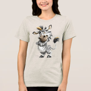 T-shirt En Tri-matière Zèbre fantaisiste