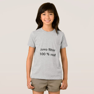 T-shirt En Tri-matière zéro filtre 100 % réel en gris