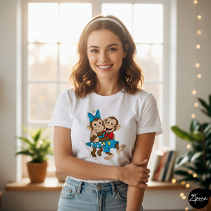 T-shirt En Tri-matière Zina et Mimo flirtent.