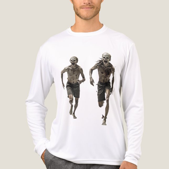 T-shirt En Tri-matière zombies running (Recto)