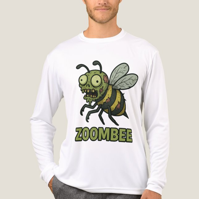 T-shirt En Tri-matière Zoombee - Drôle Zombie Bee conception de dessin (Recto)