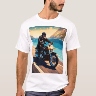 T-SHIRT EN VÉLO BLANC YAMAHA