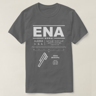 T-shirt ENA de l'aéroport municipal de Kenai