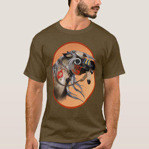 T-shirt encadré de cheval de guerre
