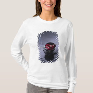 T-shirt Encens brûlant sur la cuvette de pétales
