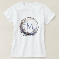 Enchantée florale gothique couronne votre monogram