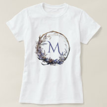 Enchantée florale gothique couronne votre monogram