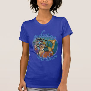 T-shirt Enchantement de golden retriever sous la mer
