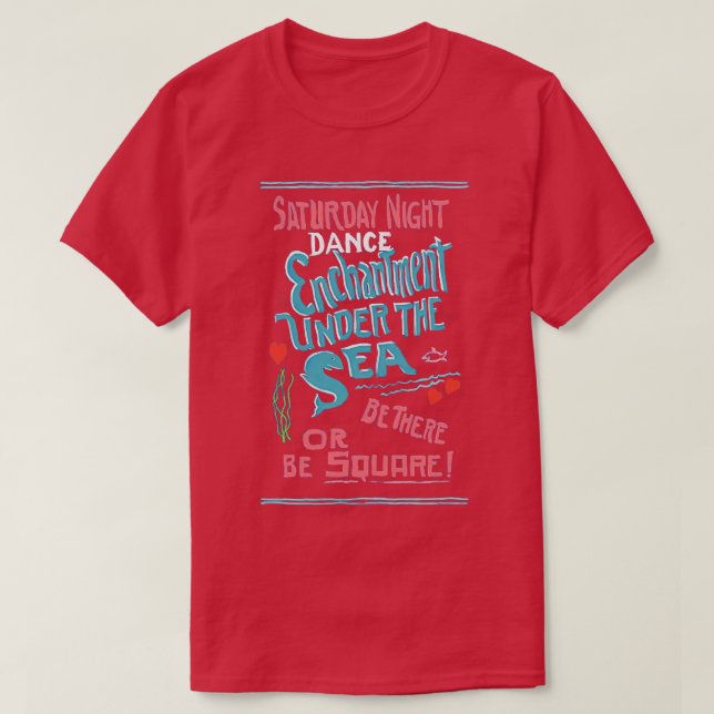 T-shirt Enchantement Sous L'Affiche De La Mer (Design devant)